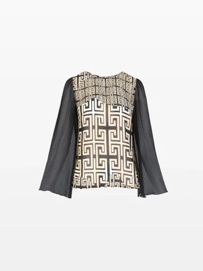 Bluză print geometric