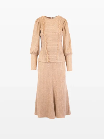 Compleu Beige Ruffle