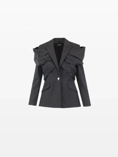 Sacou Negru cu fundă taft