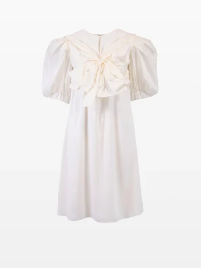 Rochie Albă cu fundă