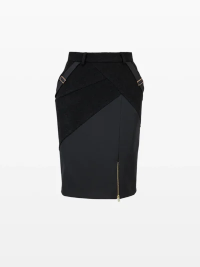 Fustă conică cu fermoar