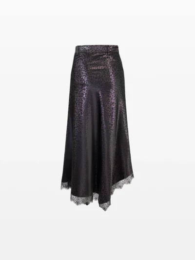 Fustă animal print mov